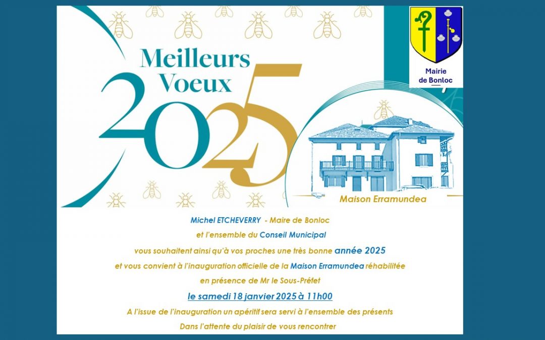 VOEUX 2025 – INAUGURATION