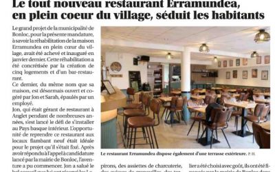 Nouveau restaurant Erramundea