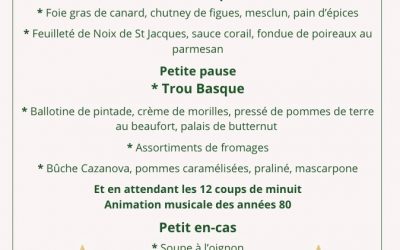 Réveillon 31 décembre 2025